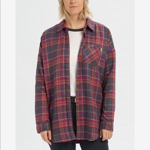 Burton Grace Stretch Performance Shirt in Iron Marcy Plaid